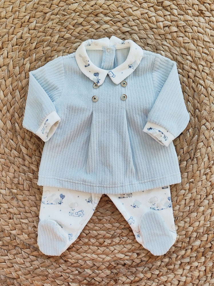 Tutina e Completino in ciniglia Baby Vip