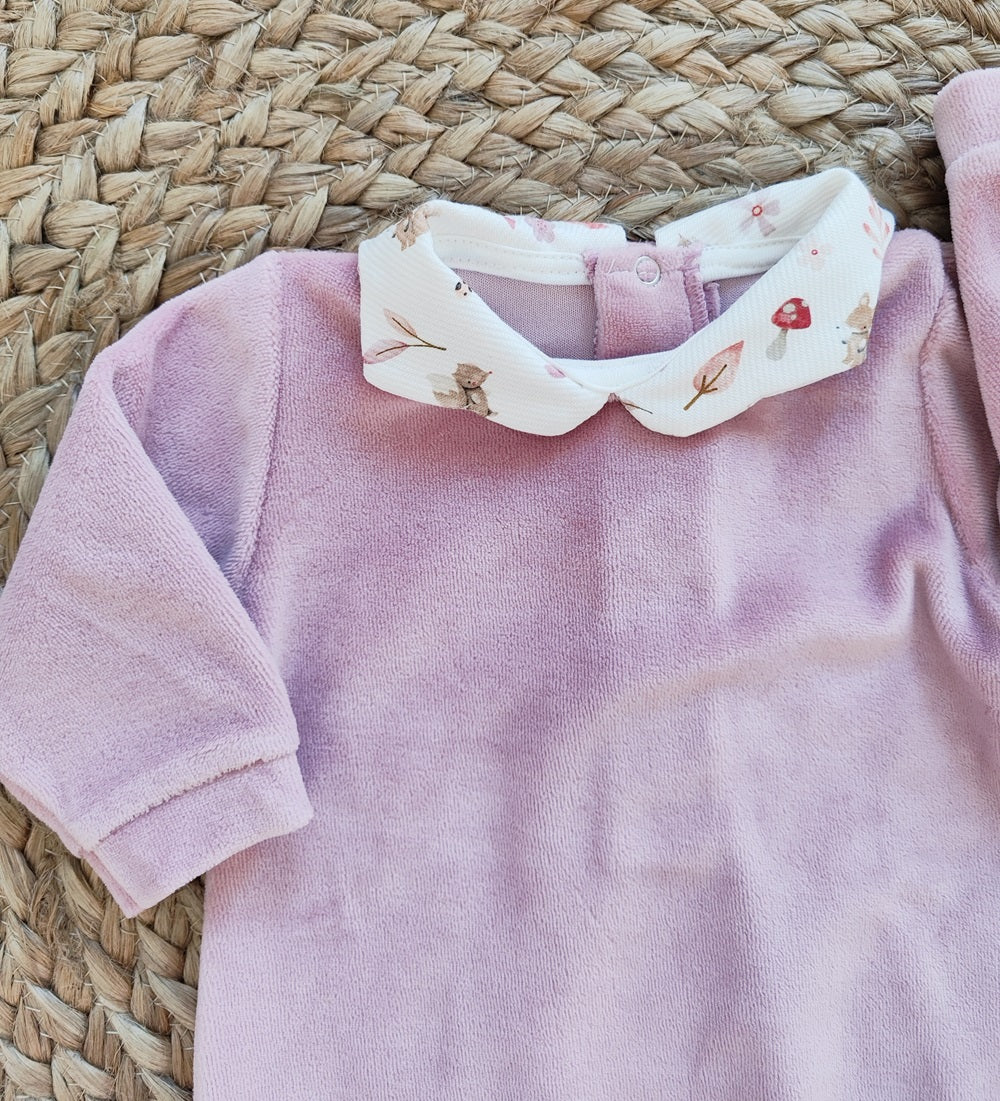 Tutina e Completino in ciniglia Baby Vip