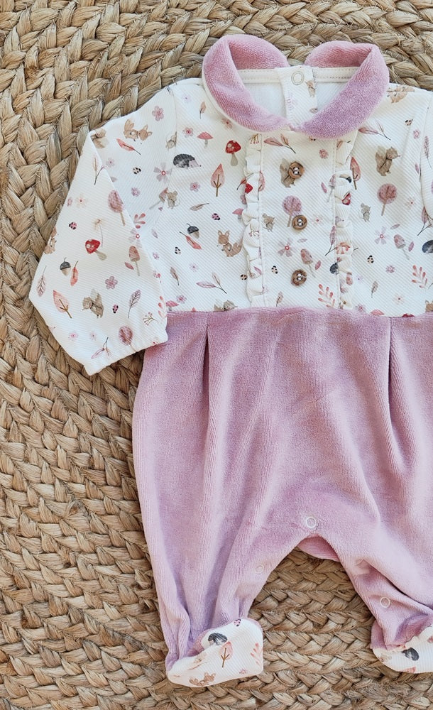 Tutina e Completino in ciniglia Baby Vip