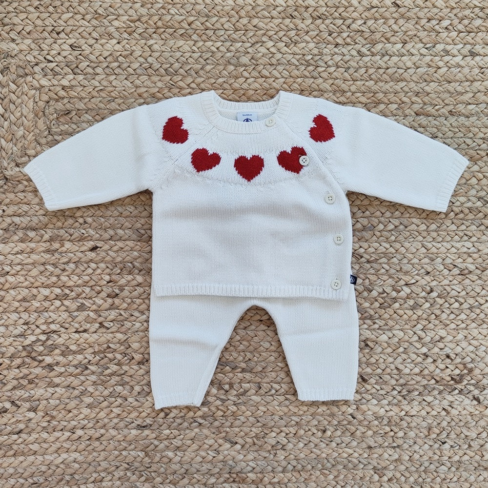 Completo 2pz in maglia Petit Bateau