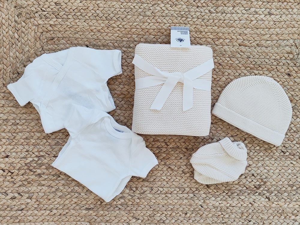 Cappellino e Scarpine tricot Petit Bateau