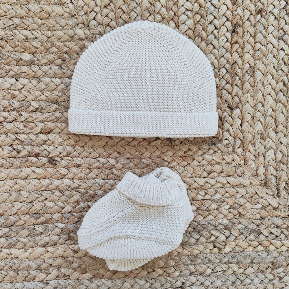 Cappellino e Scarpine tricot Petit Bateau