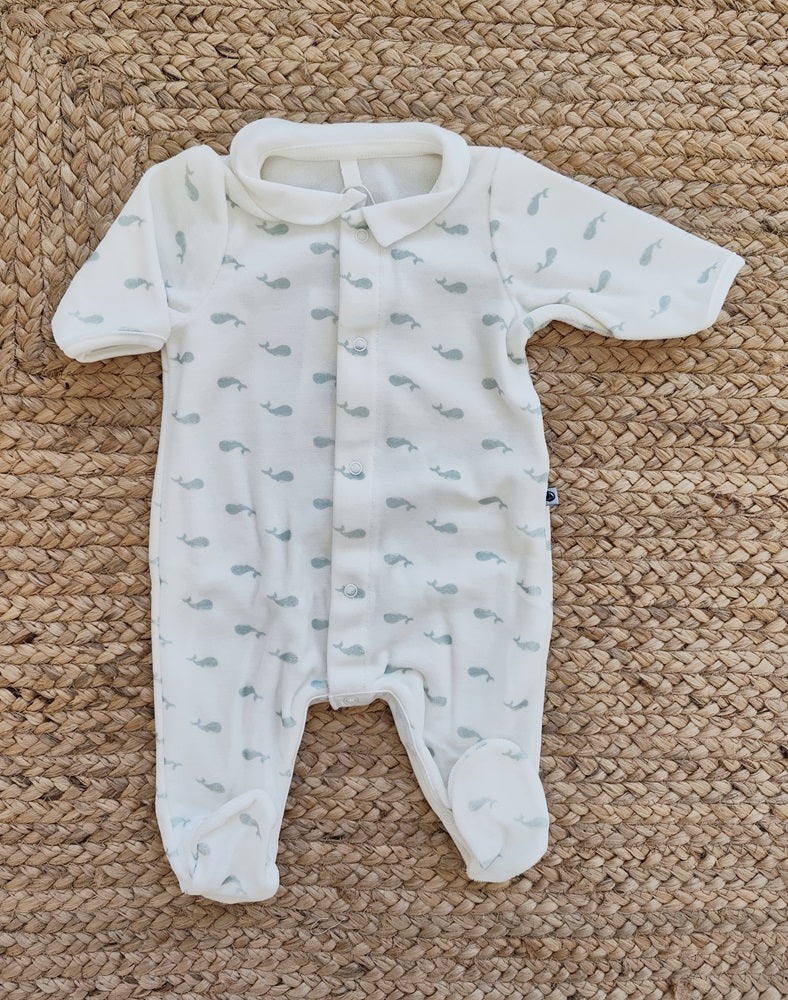 Tutina - Pigiama in ciniglia Petit Bateau