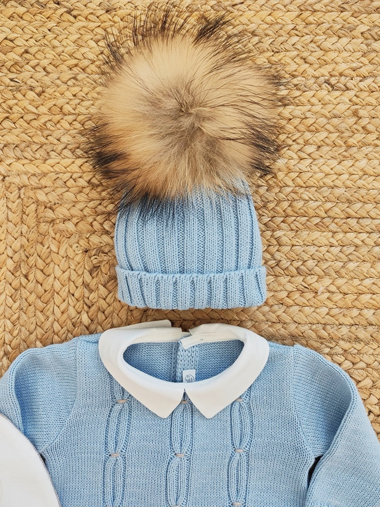 Tutina in lana + Cappello + Scarpine + Bavetta La Sartoria Dei Piccoli