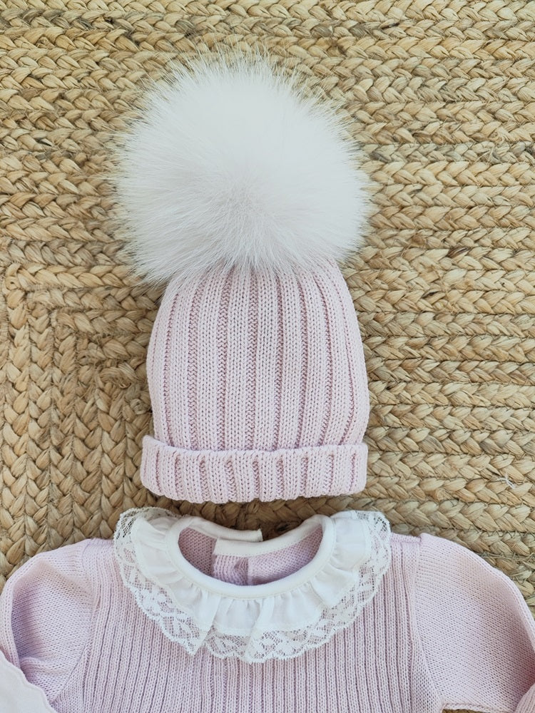 Tutina in lana + Cappello + Scarpine + Bavetta La Sartoria Dei Piccoli