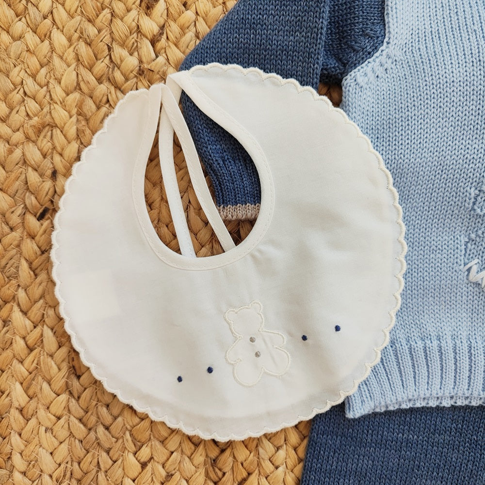 Completino in lana + Bavetta + Cappellino + Scarpine Aurora