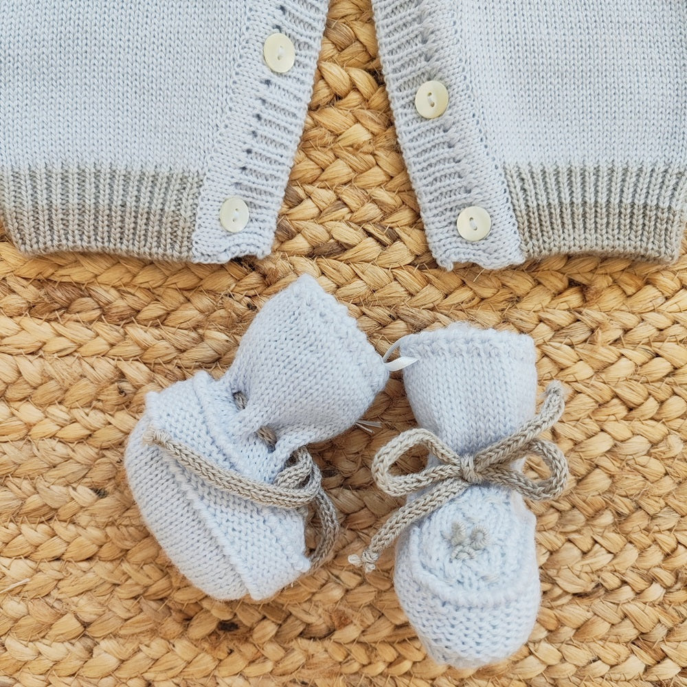 Tutina in lana + Cappello + Scarpine + bavetta Jolie Juliet