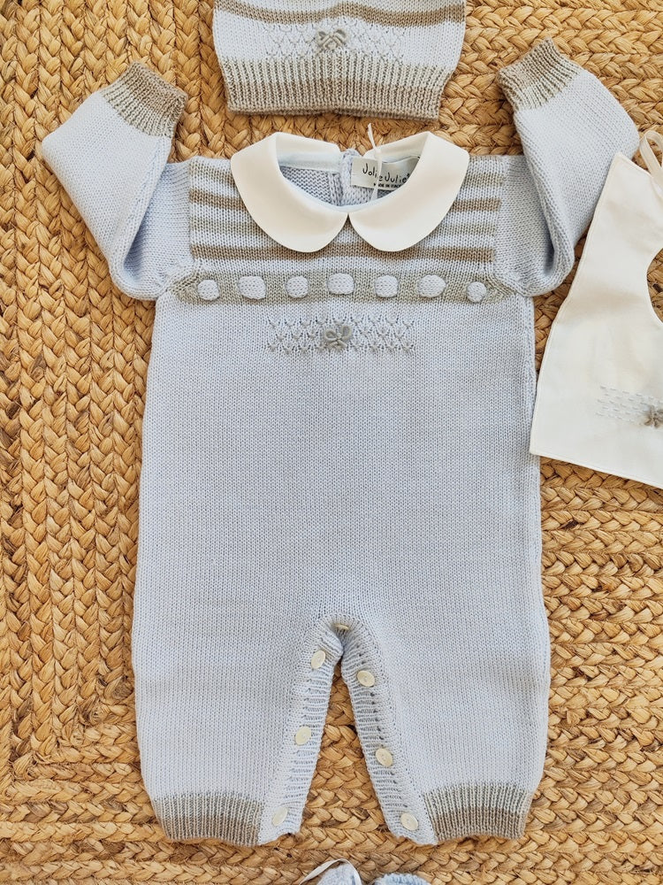 Tutina in lana + Cappello + Scarpine + bavetta Jolie Juliet