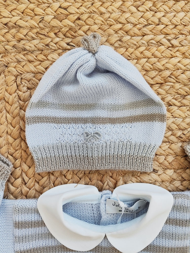 Tutina in lana + Cappello + Scarpine + bavetta Jolie Juliet