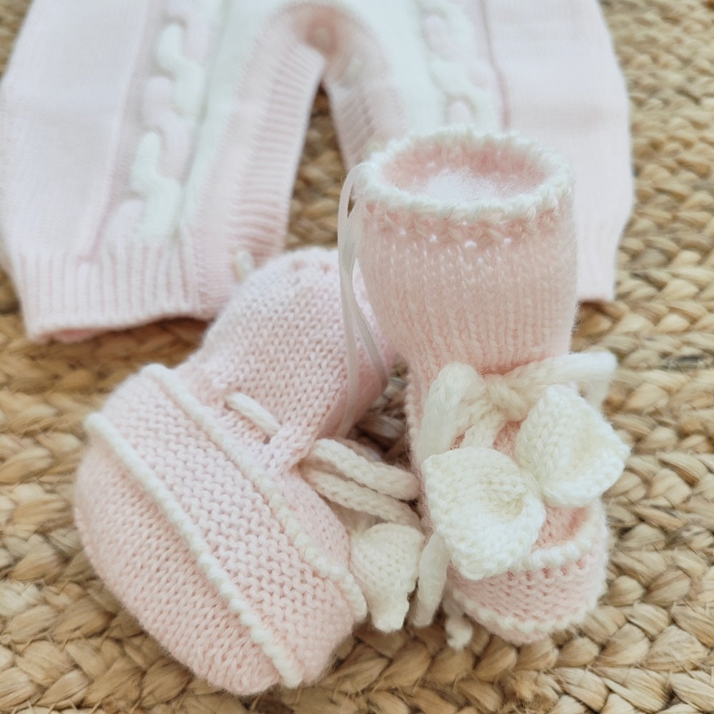 Tutina in lana + Cappello + Scarpine + bavetta Jolie Juliet