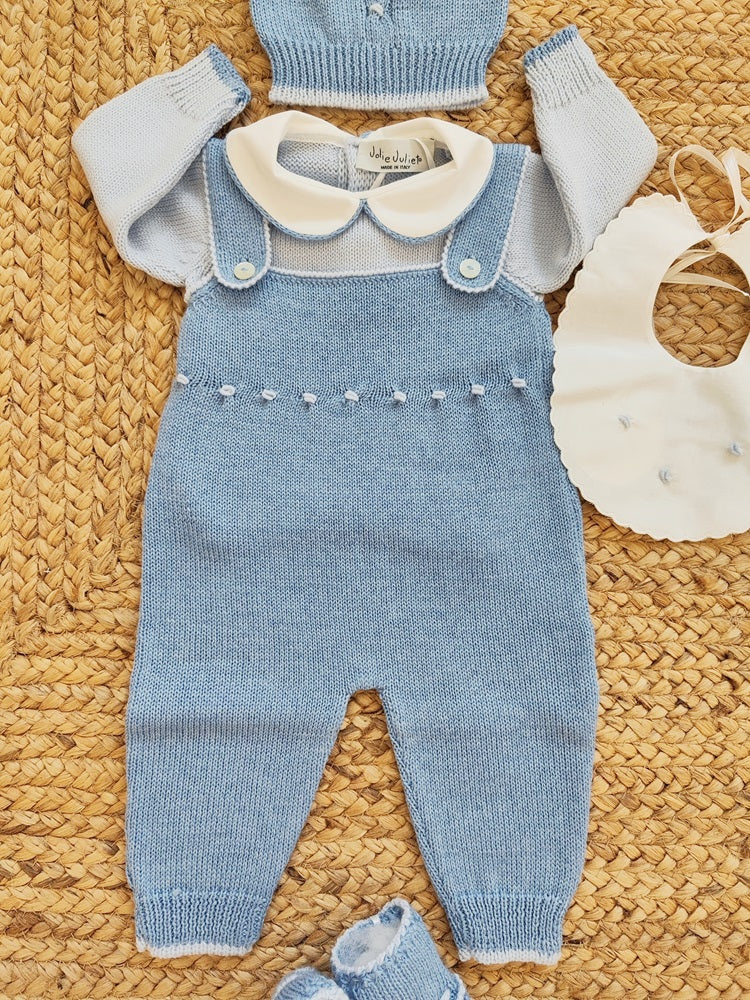 Tutina in lana merino + Capello + Bavetta + Scarpine Jolie Juliet