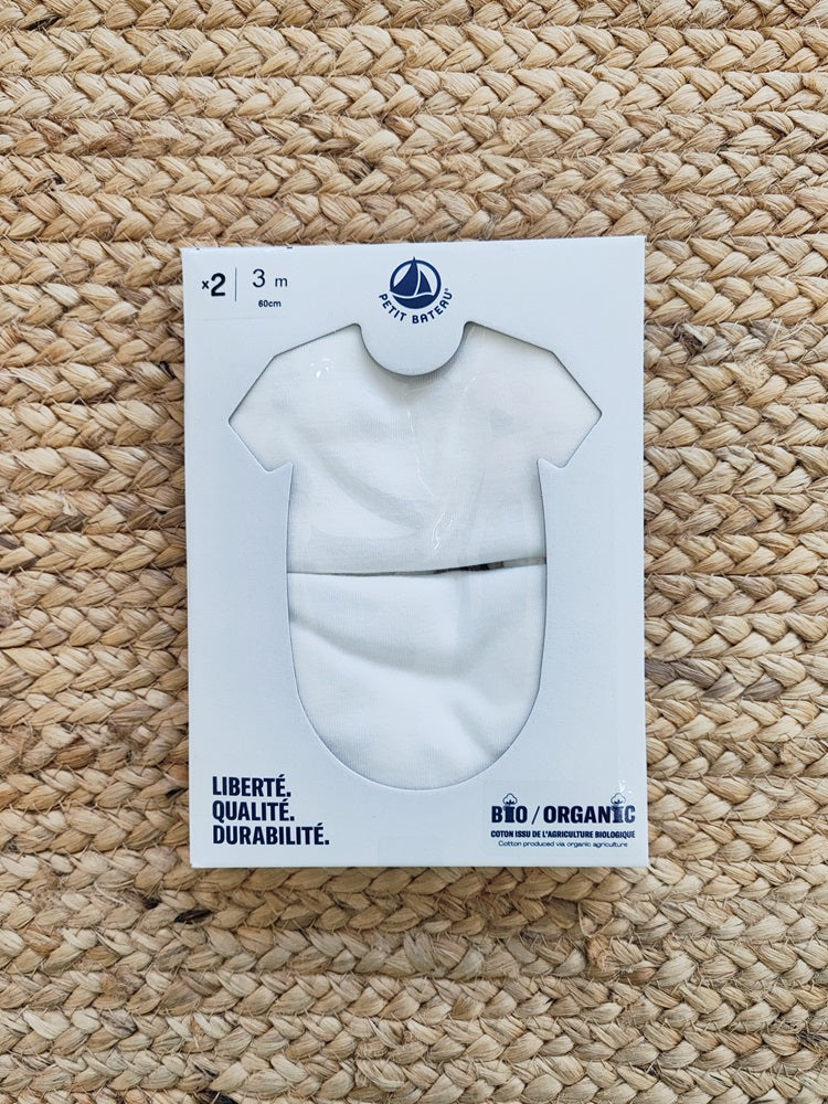 Body 2 pz con scollo all'americana Petit Bateau