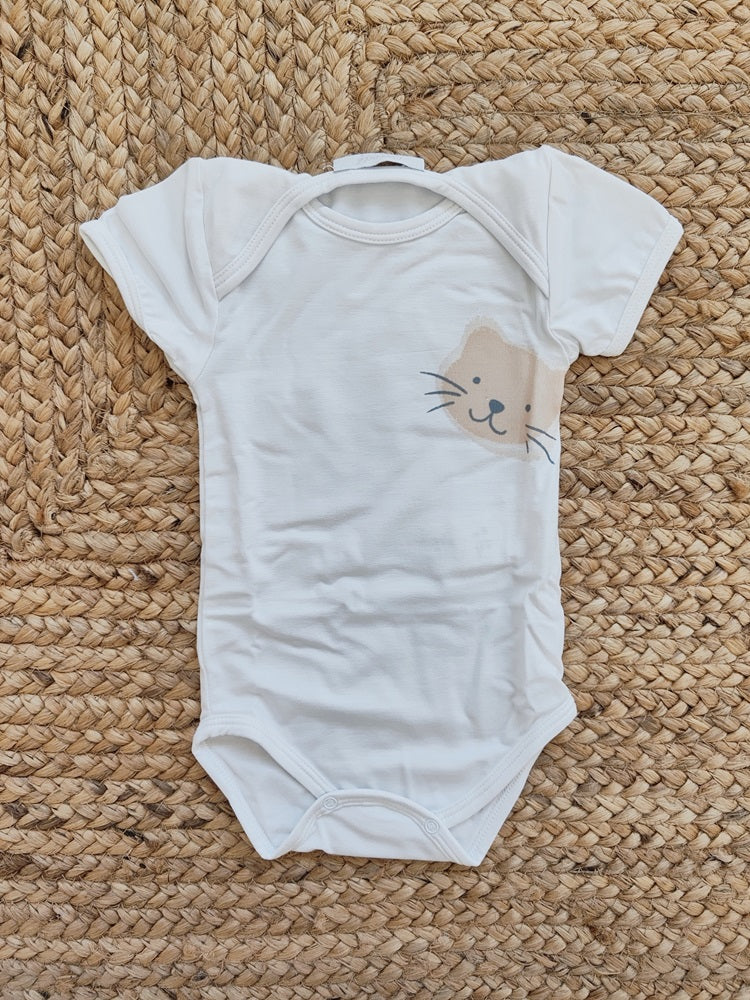 Body con scollo all'americana in Bamboo Coccodè