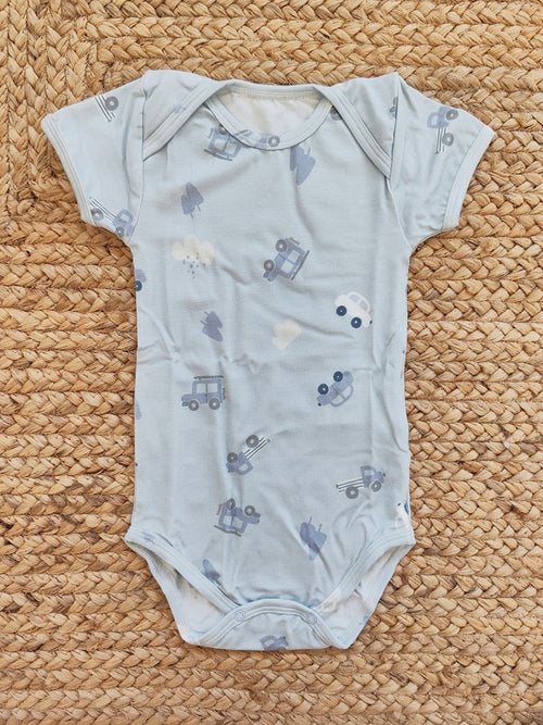 Body con scollo all'americana in Bamboo Coccodè
