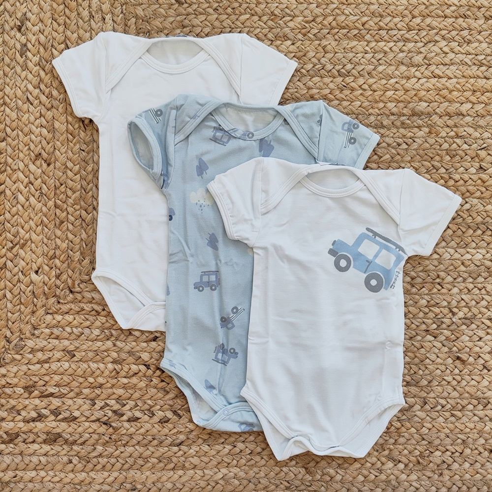 Body con scollo all'americana in Bamboo Coccodè