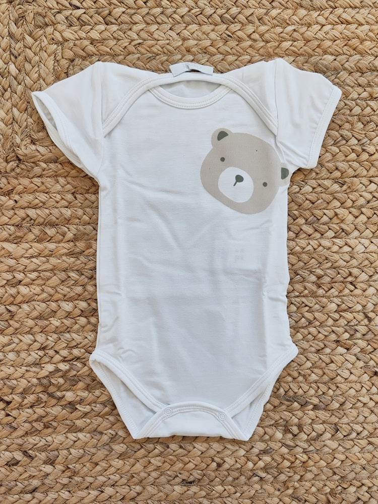 Body con scollo all'americana in Bamboo Coccodè