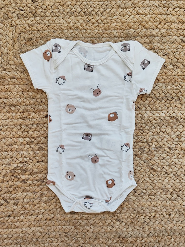 Body con scollo all'americana in Bamboo Coccodè