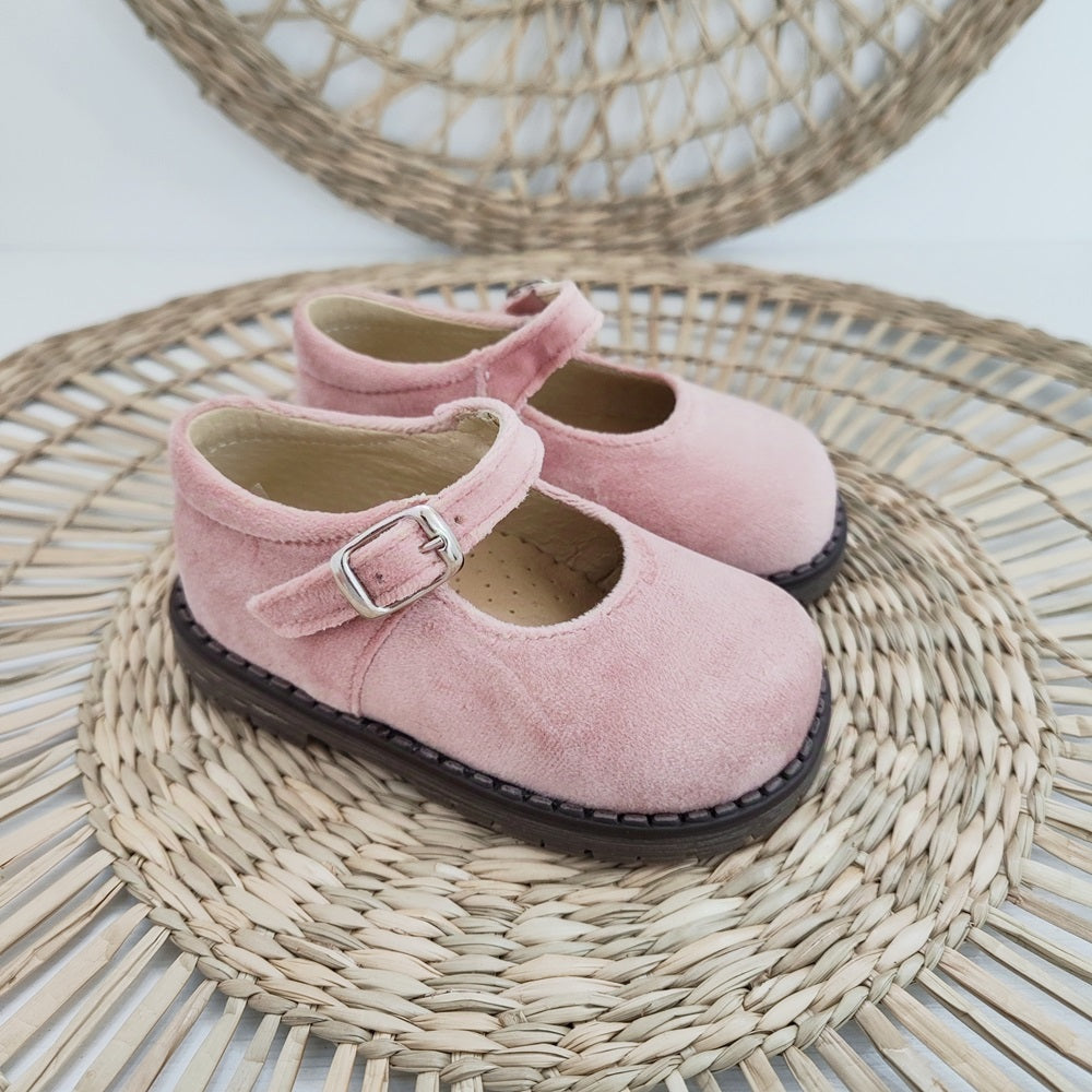 Scarpe primi passi in velluto Panyno