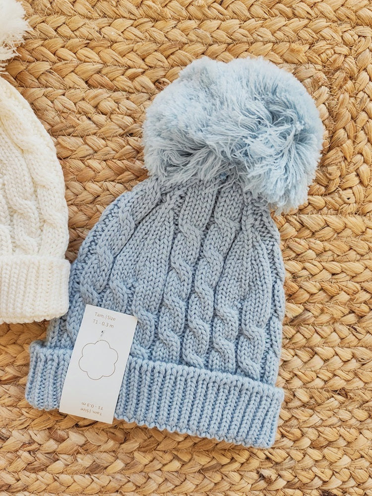 Cappello con pompon in lana Wedoble