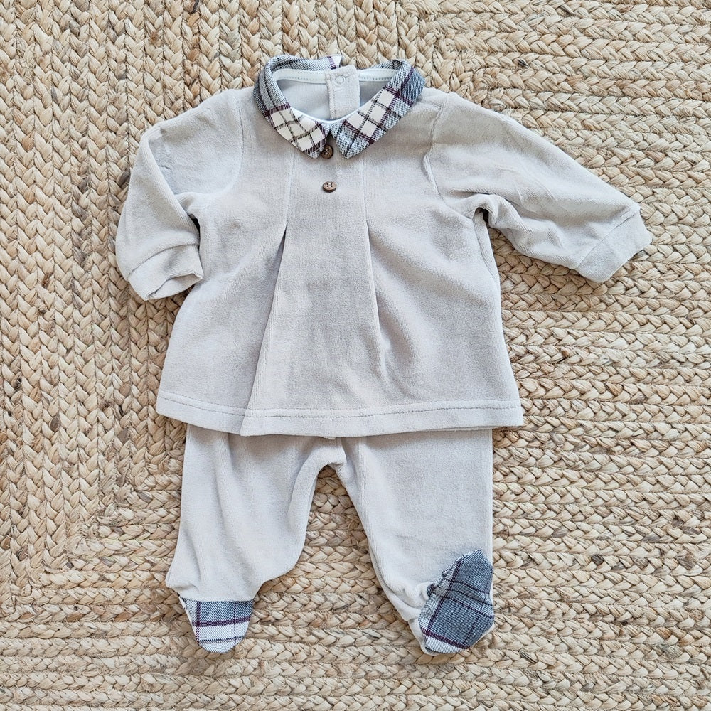 Tutina / Completo 2 pz  in ciniglia Baby Vip