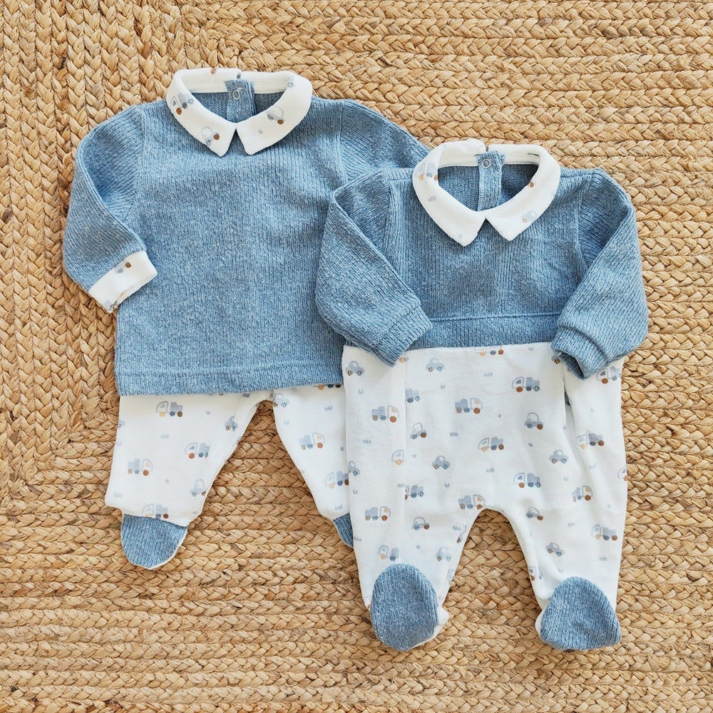 Completo due pezzi / Tutina in ciniglia Baby Vip