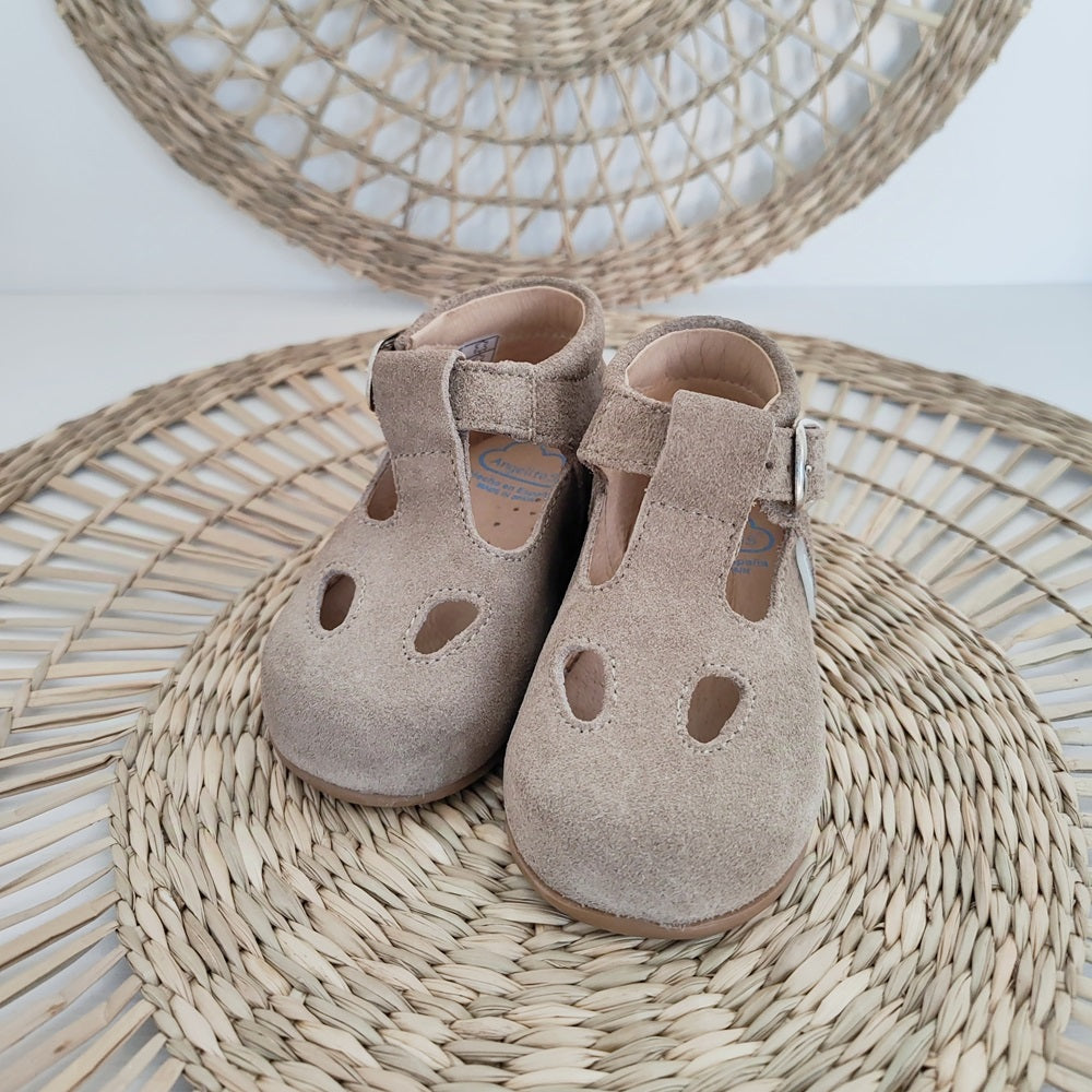 Scarpe Occhio di bue in pelle scamosciata primi passi Angelitos