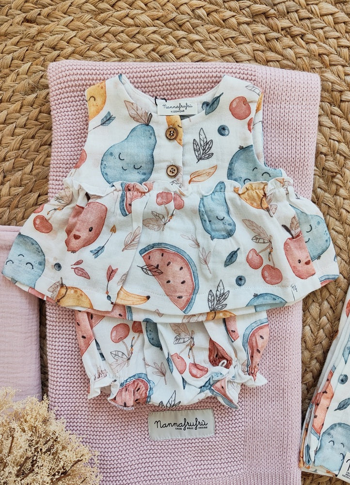 Completo due pezzi in cotone Nannafrufrù