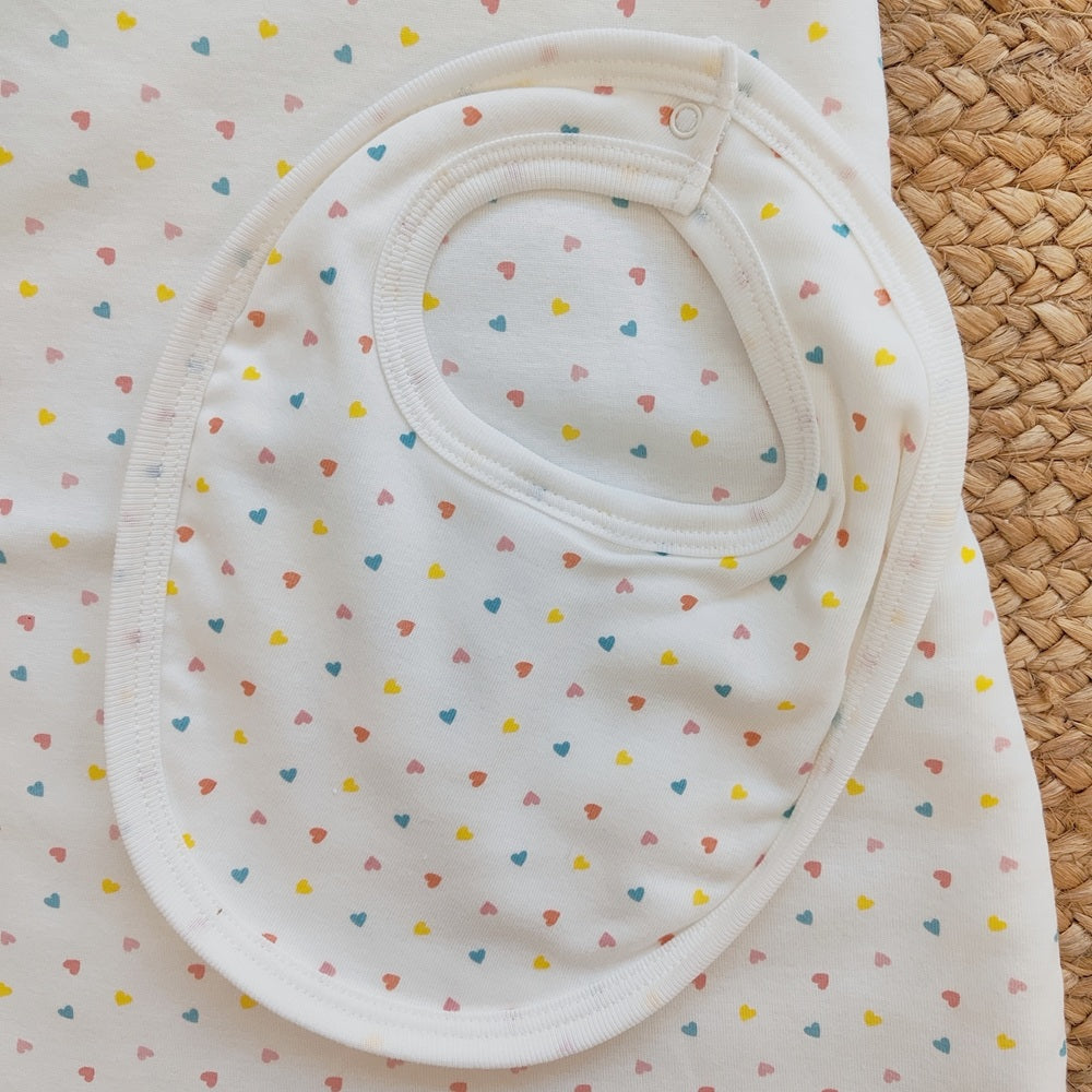 Sacco nanna neonato in cotone + Bavaglino Petit Bateau