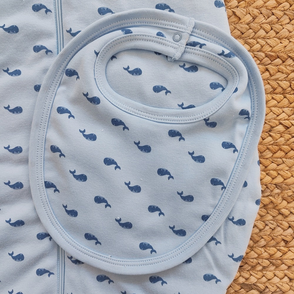 Sacco nanna neonato in cotone + Bavaglino Petit Bateau