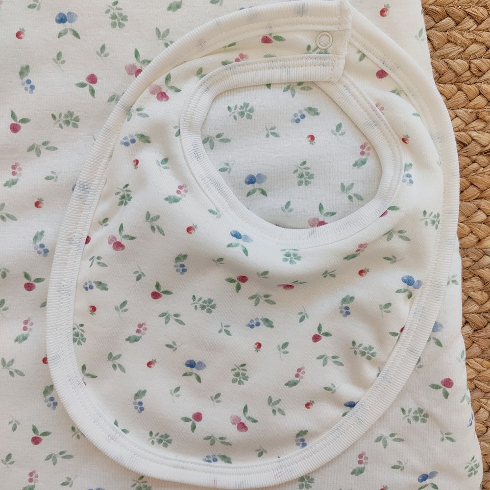 Sacco nanna neonato in cotone + Bavaglino Petit Bateau