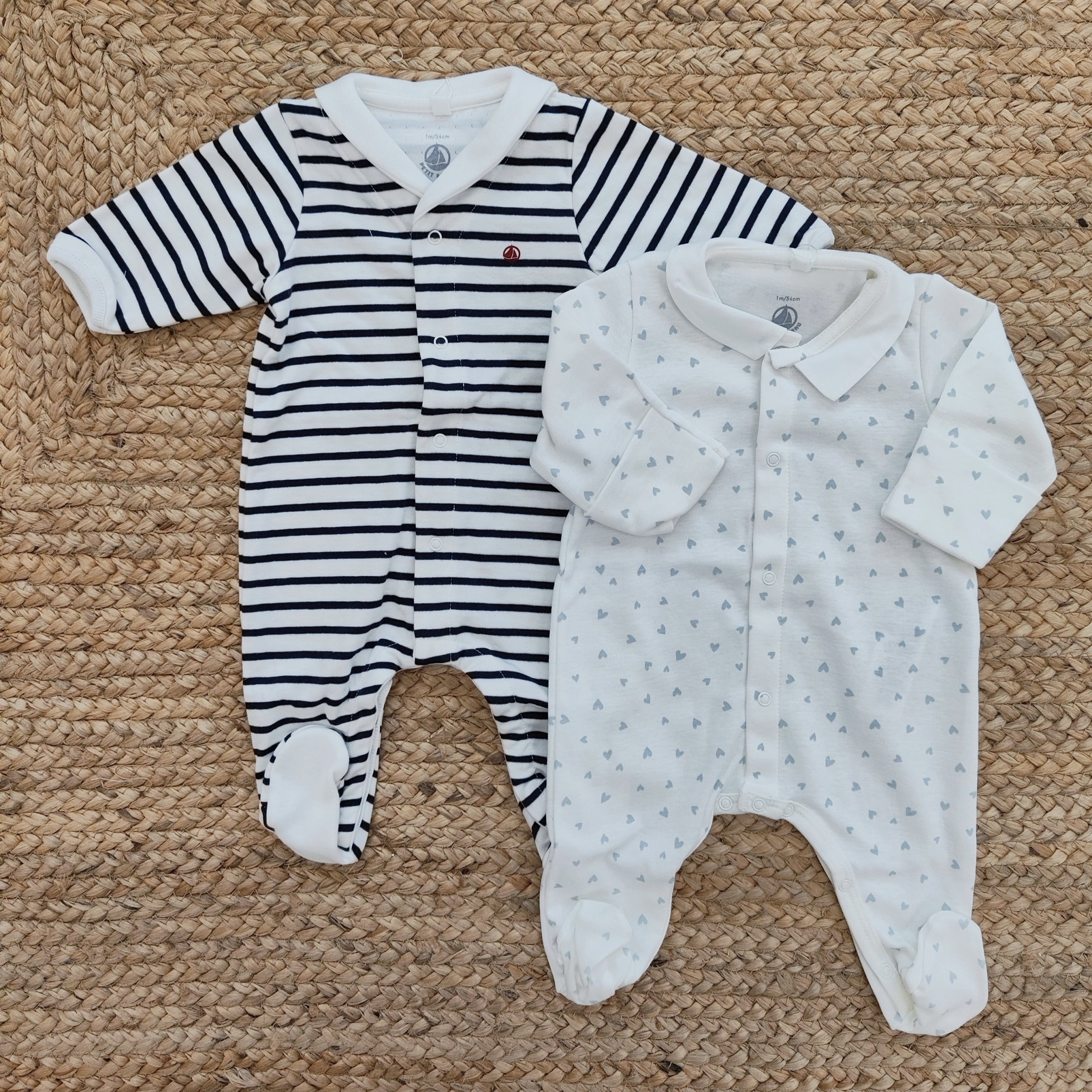 Tutina pigiama in tubique Petit Bateau