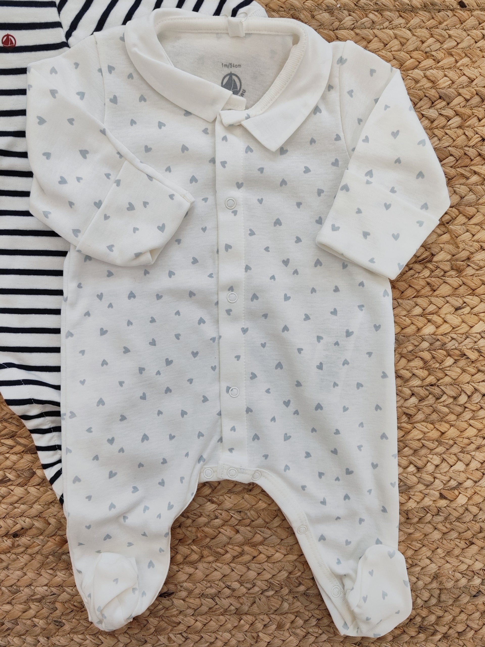 Tutina pigiama in tubique Petit Bateau