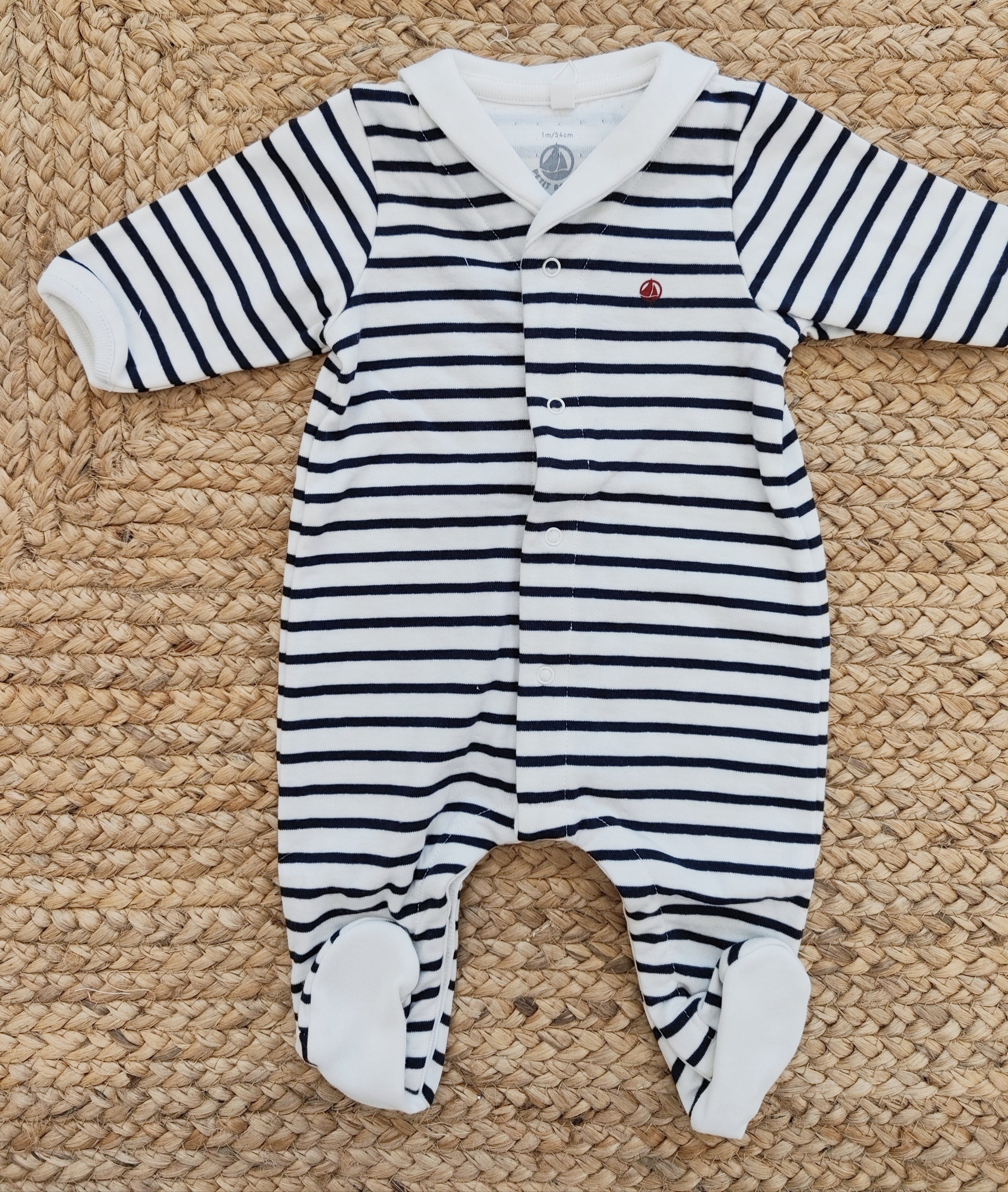Tutina pigiama in tubique Petit Bateau