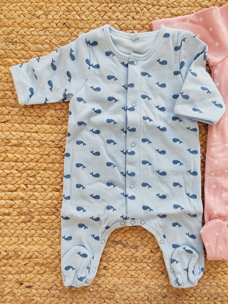 Bodypigiama in tubique Petit Bateau