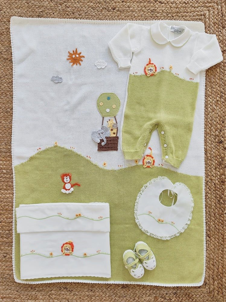 Set: Tutina, Scarpine e Bavetta \ Copertina \ Lenzuolino in filo Jolie Juliet