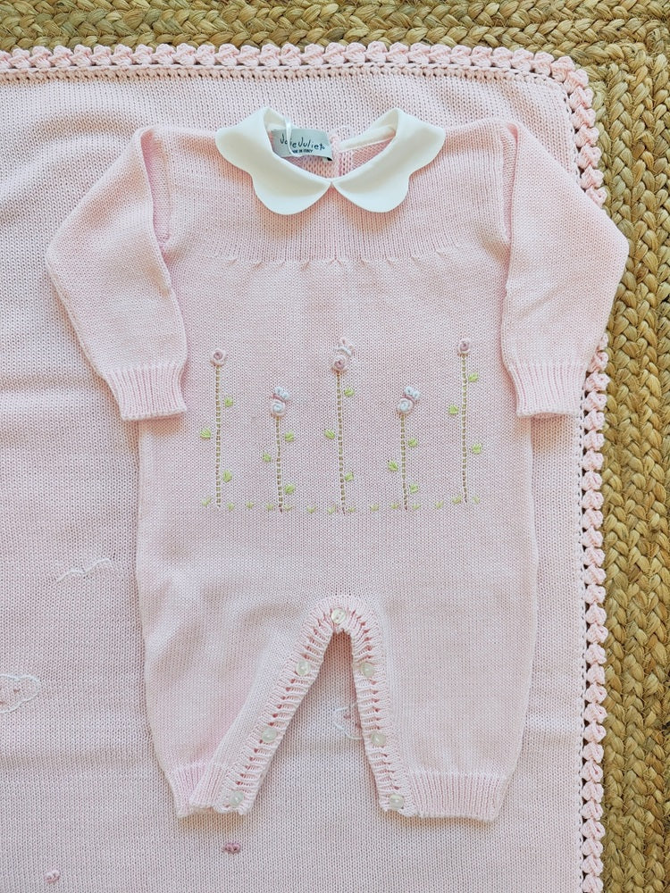 Set: Tutina, Scarpine e Bavetta \ Copertina \ Lenzuolino in filo Jolie Juliet