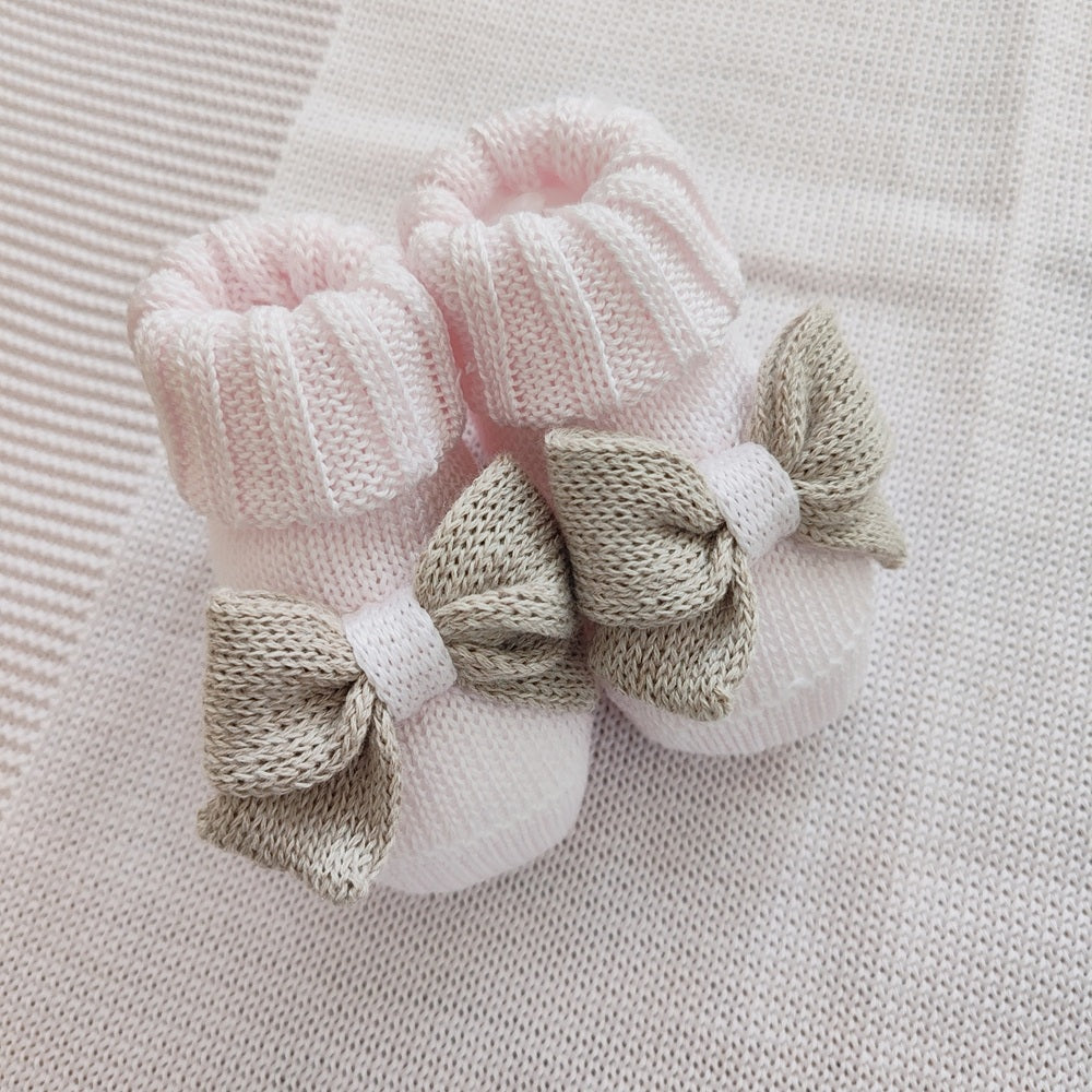 Set Tutina, Bavetta, Scarpine, Cappello \ Lenzuolino \ Coperta  in filo Aurora