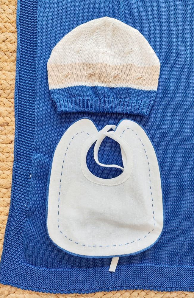 Tutina \ Completo due pezzi \ Pagliaccetto \ Scarpine \ Bavetta + Cappello \ Lenzuolino \ Copertina in filo La Sartoria Dei Piccoli