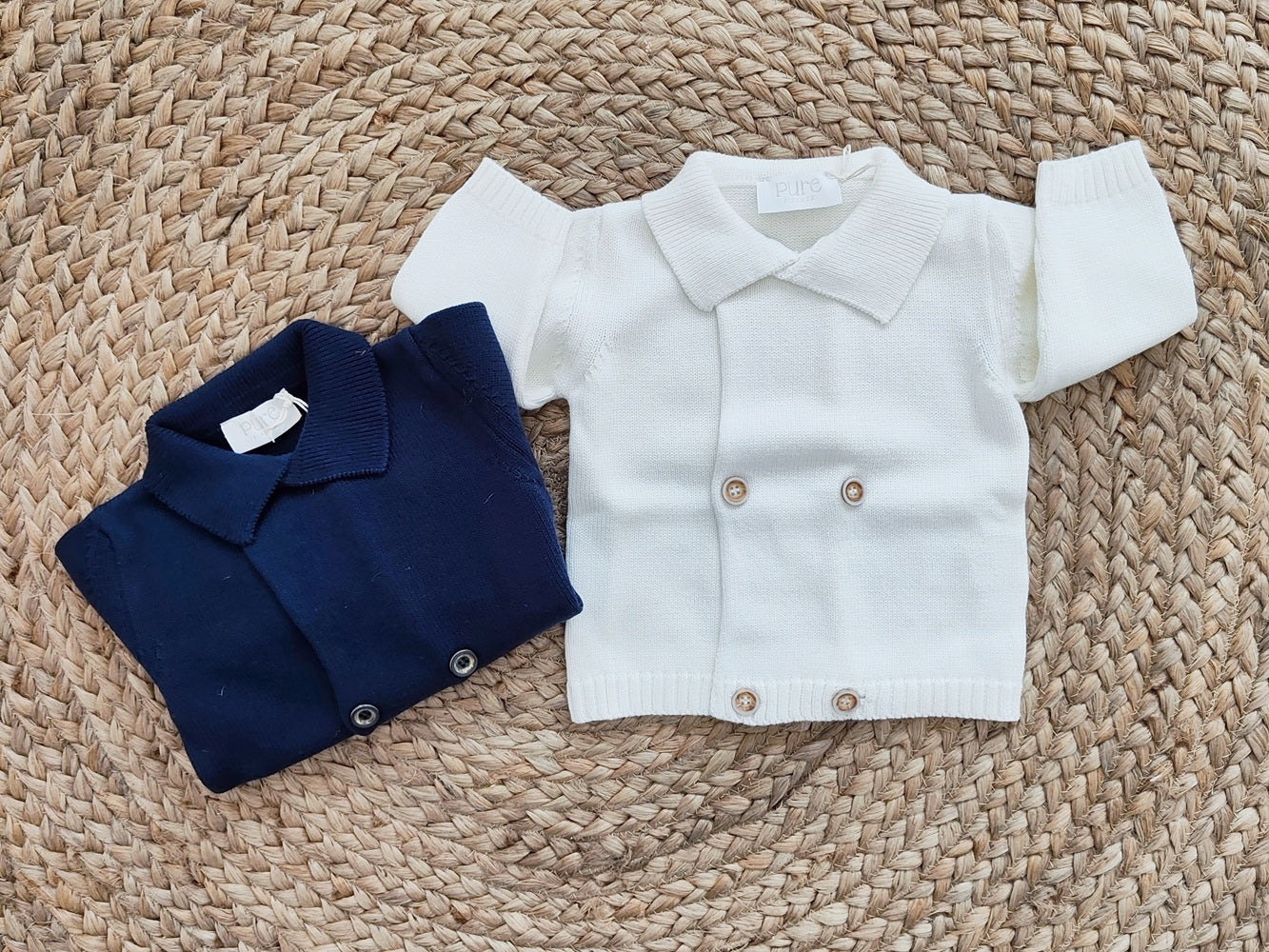 Golfino doppio petto in filo Pure Firenze