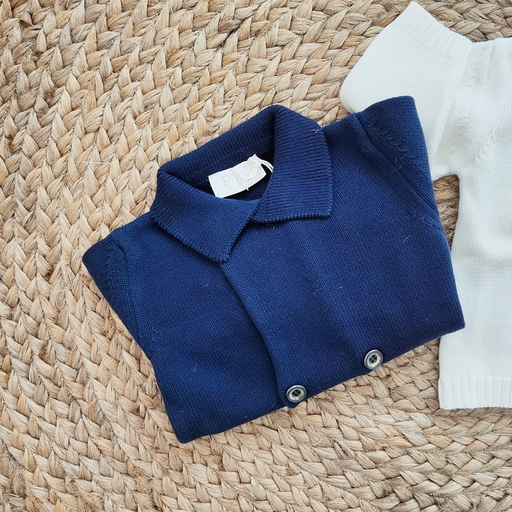 Golfino doppio petto in filo Pure Firenze