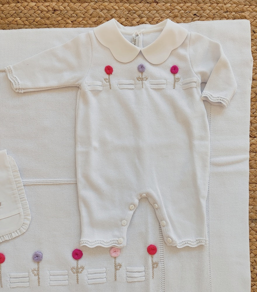 Copertina \ Set Cappello, Tutina e Scarpine\ Lenzuolo Le Coconnè