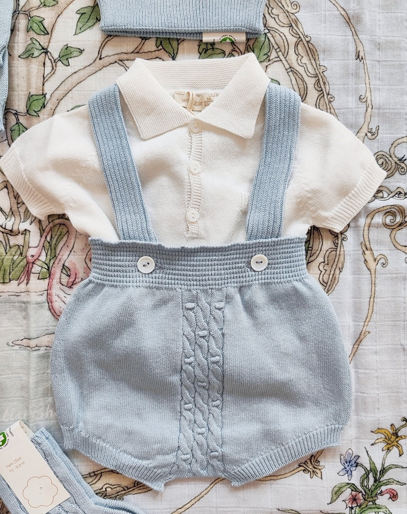 Copertina \ Salopette \ Doudou \ Completo due pezzi \ Calzini \ Cappellino in filo Wedoble