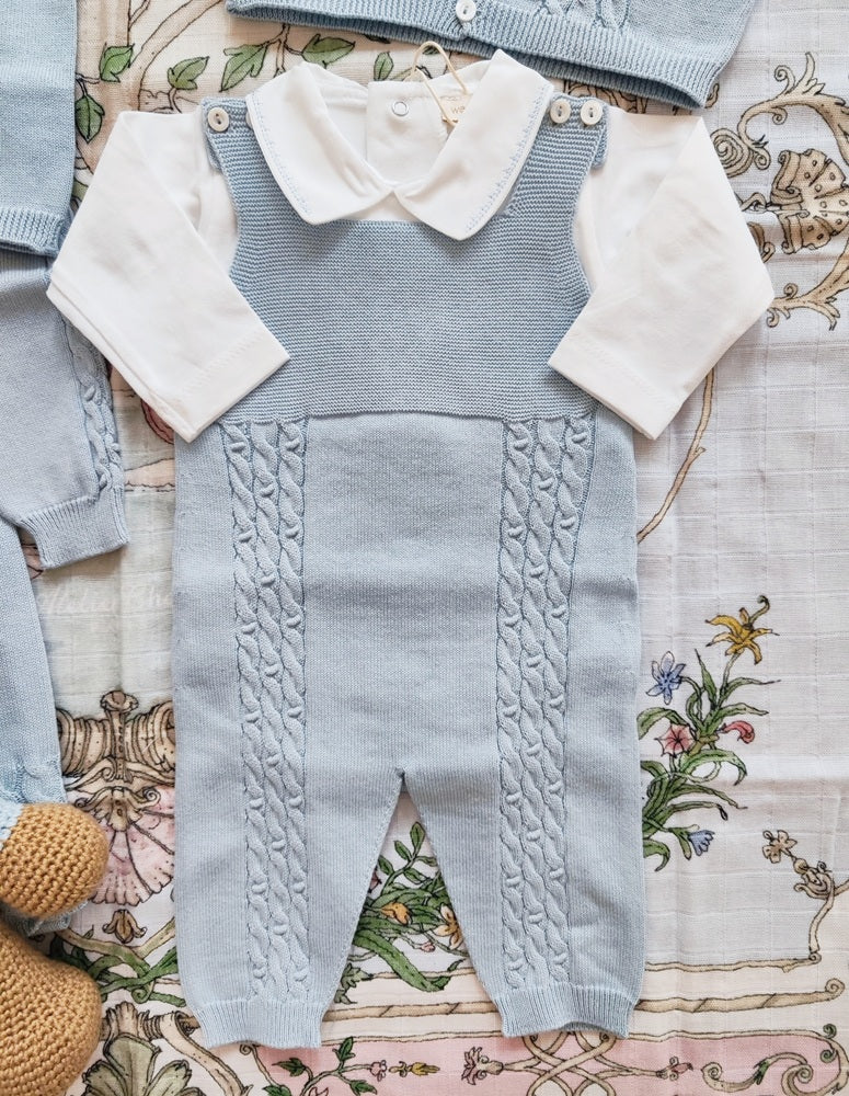 Tutina intera \ Completo due pezzi \ Mussola \ Golfino in filo Weodoble