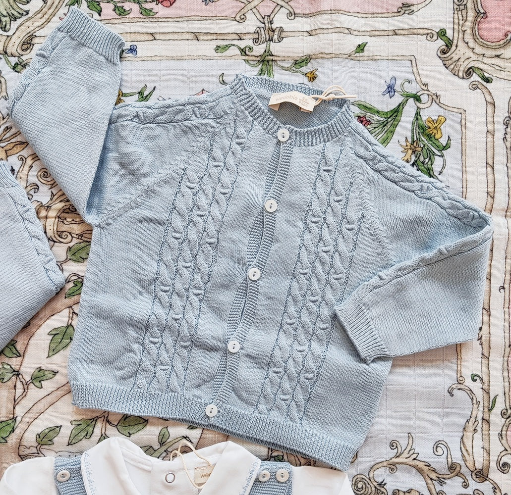 Tutina intera \ Completo due pezzi \ Mussola \ Golfino in filo Weodoble