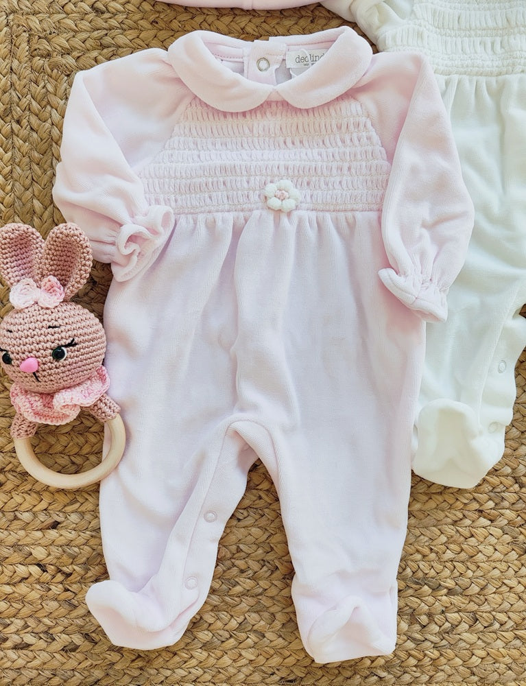 Tutina + Cappellino in ciniglia Deolinda