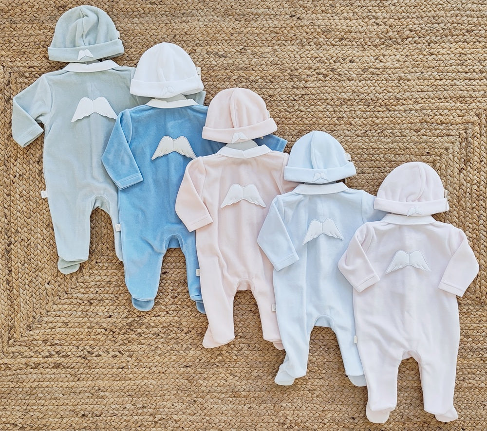 Tutina + Cappellino in ciniglia Baby Gi