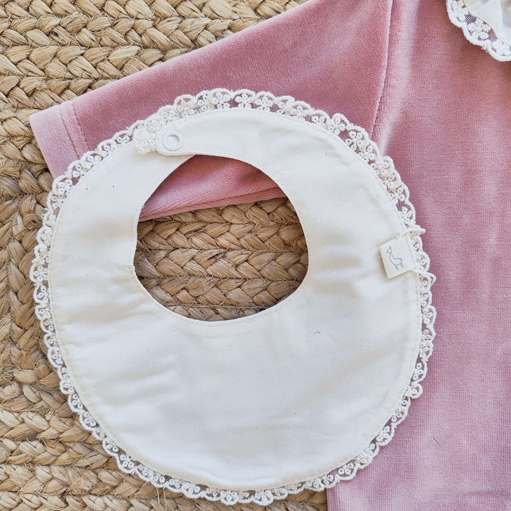 Tutina in ciniglia + Bavetta Baby Gi