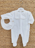 Tutina in ciniglia + Bavetta Baby Gi