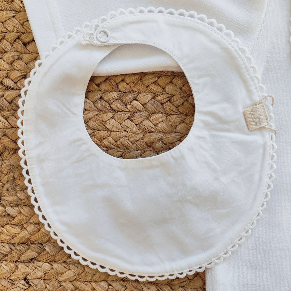 Tutina in ciniglia + Bavetta Baby Gi