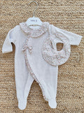 Tutina in ciniglia + Bavetta Baby Gi
